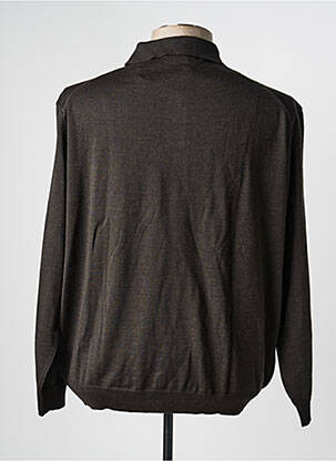 Pull stretch manches longues marron BERAC homme