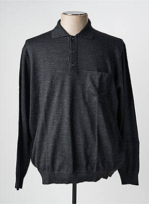 Pull stretch manches longues gris BERAC homme