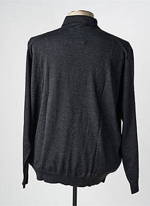 Pull stretch manches longues gris BERAC homme