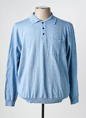 Pull stretch manches longues bleu BERAC homme