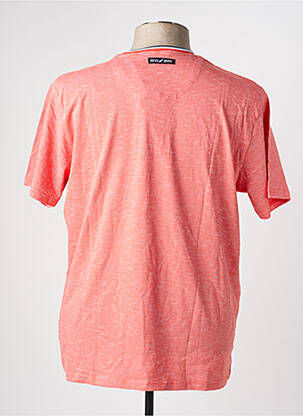T-shirt tissage chiné manches courtes orange BLACK WELLIS homme