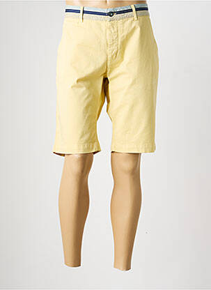 Bermuda taille à pinces taille normale jaune LA SQUADRA homme