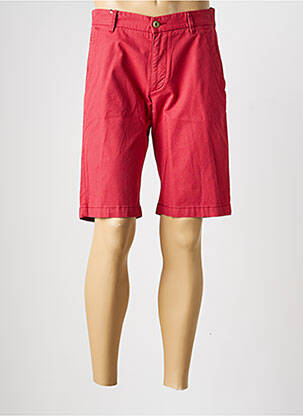 Bermuda taille à pinces taille normale rouge ATELIER GARDEUR homme