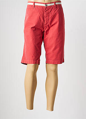Bermuda taille à pinces taille normale rouge MASON'S homme