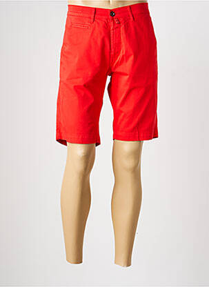 Bermuda taille à pinces taille normale rouge PIERRE CARDIN homme