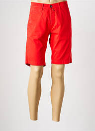 Bermuda taille à pinces taille normale rouge PIERRE CARDIN homme