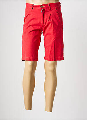 Bermuda taille à pinces taille normale rouge ATELIER GARDEUR homme