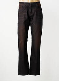Jeans coupe slim stretch taille normale marron IZAC homme