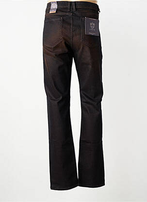 Jeans coupe slim stretch taille normale marron IZAC homme
