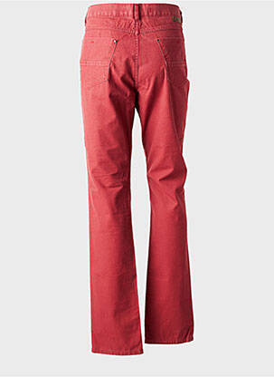Jeans coupe slim stretch taille normale rouge BRUNO SAINT HILAIRE homme