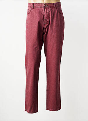 Jeans coupe slim stretch taille normale rouge HATTRIC homme