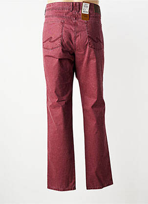 Jeans coupe slim stretch taille normale rouge HATTRIC homme