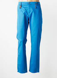 Pantalon chino stretch taille normale bleu IZAC homme