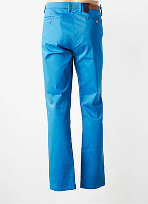Pantalon chino stretch taille normale bleu IZAC homme