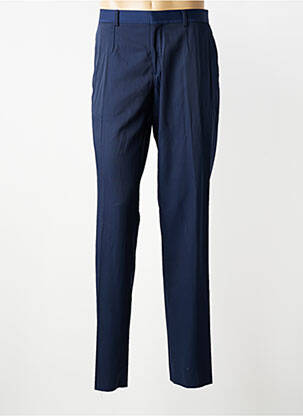 Pantalon slim taille à pinces taille normale bleu IZAC homme