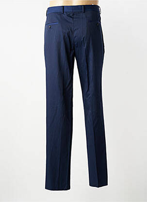 Pantalon slim taille à pinces taille normale bleu IZAC homme