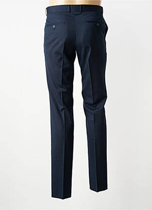 Pantalon slim tissage popeline taille normale bleu IZAC homme