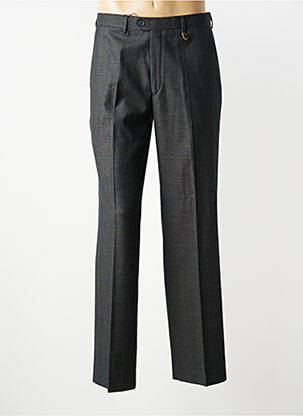 Pantalon droit tissage chiné taille basse gris LUCAN homme