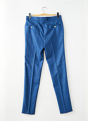 Pantalon slim tissage chiné taille normale bleu IZAC homme
