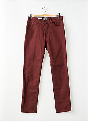 Pantalon chino stretch taille normale rouge HATTRIC homme
