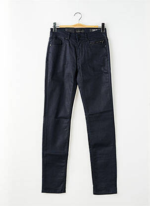 Jeans coupe slim stretch taille normale bleu IZAC homme