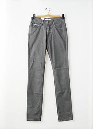 Jeans coupe slim poches taille normale gris BRUNO SAINT HILAIRE homme