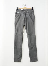Jeans coupe slim poches taille normale gris BRUNO SAINT HILAIRE homme