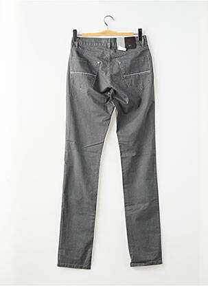 Jeans coupe slim poches taille normale gris BRUNO SAINT HILAIRE homme