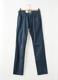 Jeans coupe slim poches taille normale bleu BRUNO SAINT HILAIRE homme