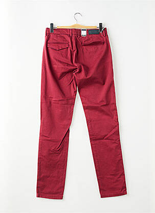 Pantalon chino stretch taille normale rouge IZAC homme