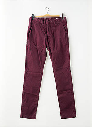 Pantalon chino stretch taille normale violet TEDDY SMITH homme