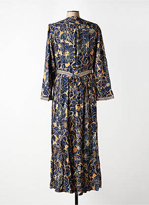 Robe longue manches longues manches longues bleu LE PETIT BAIGNEUR femme