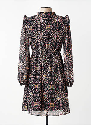 Robe courte manches longues manches longues noir MOLLY BRACKEN femme