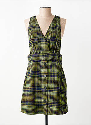 Robe courte sans manche sans manche vert LILI SIDONIO femme