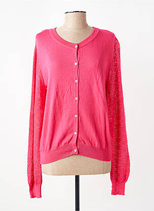Gilet manches longues coupe cintrée rose MAX MARA femme
