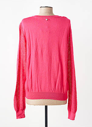 Gilet manches longues coupe cintrée rose MAX MARA femme