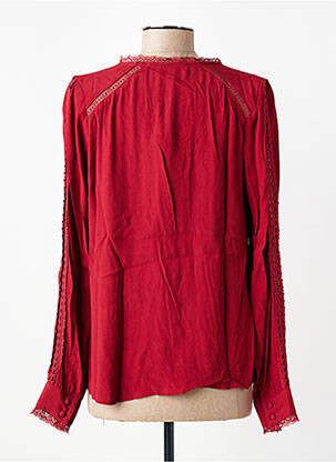 Chemisier coupe cintrée manches longues rouge FREEMAN T.PORTER femme