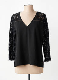 Blouse manches longues manches longues noir FREEMAN T.PORTER femme