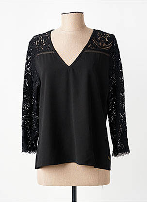 Blouse manches longues manches longues noir FREEMAN T.PORTER femme