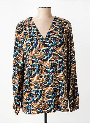 Blouse imprimé fantaisie manches longues noir LOLA ESPELETA femme