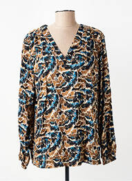 Blouse imprimé fantaisie manches longues noir LOLA ESPELETA femme