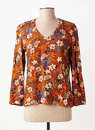 T-shirt manches longues manches longues orange LE PETIT BAIGNEUR femme