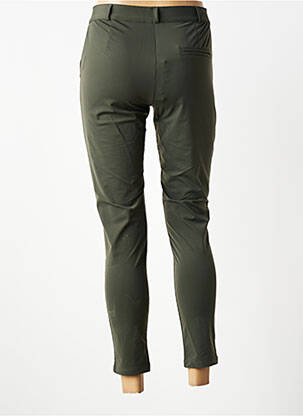 Pantalon 7/8 stretch taille normale vert HBT femme