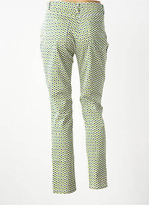 Pantalon droit stretch taille normale vert IMPAQT femme