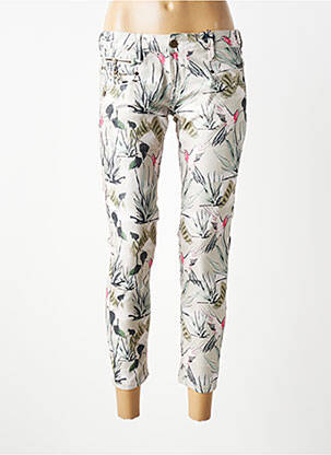 Jeans skinny stretch taille basse vert FREEMAN T.PORTER femme