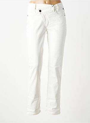 Jeans coupe droite stretch taille normale blanc FREEMAN T.PORTER femme