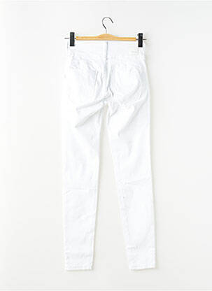 Pantalon slim tissage popeline taille normale blanc TIFFOSI femme