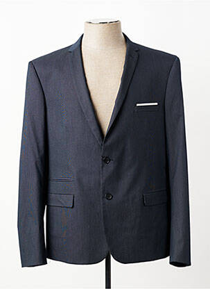 Blazer coupe cintrée bleu IZAC homme