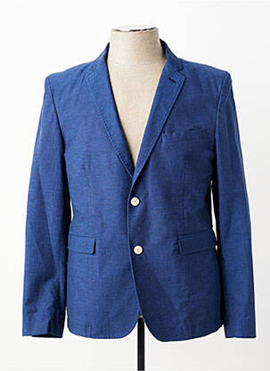 Blazer finition intérieure doublée bleu IZAC homme