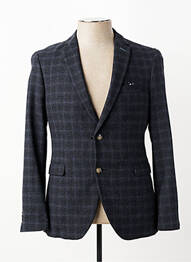 Blazer tissage chiné gris THOMAS GOODWIN homme